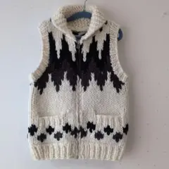 【CIAOPANIC TYPY】ノルディック柄カウチン ベスト 130-140