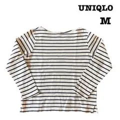 UNIQLO ボーダー 長袖 カットソー Mサイズのサムネイル
