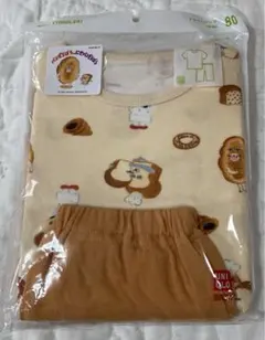 新品　UNIQLO パンどろぼう　半袖　パジャマ　ベビー　80cm ユニクロ