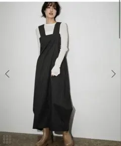 アダムエロペ　【サステナブル】2WAYシルエットジャンパースカート