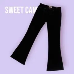 sweet Camel ブラック ブーツカットデニム コーデュロイS1733のサムネイル