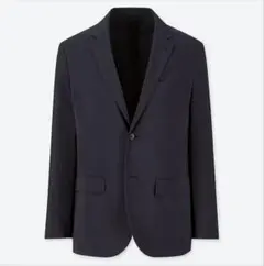 美品 ユニクロ 感動ジャケット（ウルトラライト・ウールライク) ネイビー M