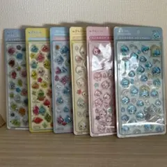 しずぐちゃん ボンボンドロップシール 6枚セット