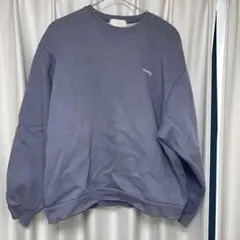 MOSCO ブルーグレー クルーネック トレーナー