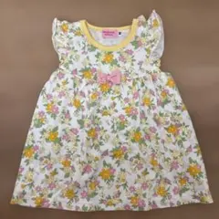 ホットビスケッツ 花柄ワンピース 80