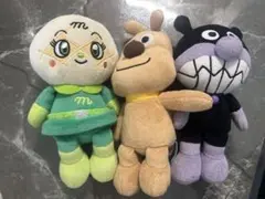 ぬいぐるみセットメロンパンナちゃん チーズ バイキンマン