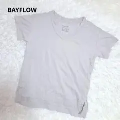 ベイフロー BAYFLOW Vネック Tシャツ 半袖 カットソー ライトグレーのサムネイル