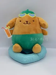 アベイル ポムポムプリン サンリオ 日焼け マスコット 浮き輪 サマー