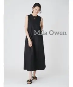 Mila Owen】ノースリーブ ティアードワンピース ブラック 新品未使用