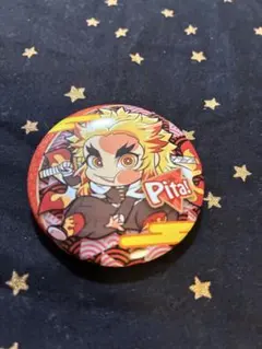 鬼滅の刃　煉獄杏寿郎　ぴた！でふぉめ缶バッジ　ガチャ