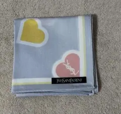 週末限定価格 未使用 イブサンローラン ハンカチ ハート柄