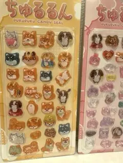 ちゅるるん ぷくぷくキャンディーシール2枚セット
