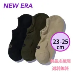NEW ERA ニューエラ ベリーショートソックス23〜25cm 3P 新品 茶のサムネイル