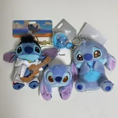 ディズニーストア　スティッチ ぬいぐるみ ぬいば　キーチェーン　リストバンド