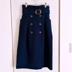 MAJESTIC LEGON タイトスカート ネイビー
