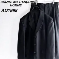 極美品 90s コムデギャルソンオム AD1998 セットアップ 黒 スーツ