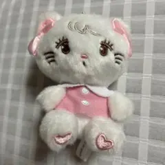 平成レトロ♡ふわふわハートうさぎマスコット キーホルダー y2k - メルカリ