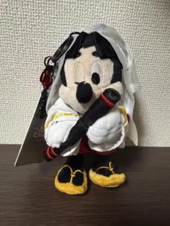 京都ポルタ限定 ぬいぐるみキーチェーン 牛若丸ミッキー ディズニー