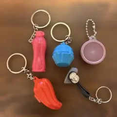 タッパウエア キーホルダー 5個セット ヴィンテージ インポート