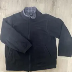 FIRST DOWN ブラック フリースジャケット L