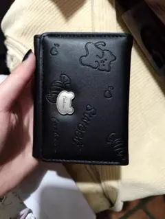 未使用 ANNA SUI アナスイ 箱付き 二つ折り財布 マイティティ 猫 黒