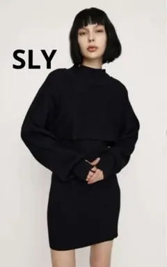 SLY ブラック ワンピース MANY WAY BOLERO 2P Sサイズ