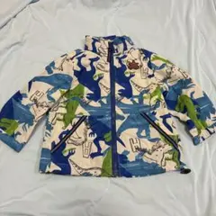 ハッカベビー　hakka baby ナイロン　ジャンパー　恐竜　80cm ハッカ
