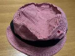 子供帽子　Searaph 赤白　チェック　ハット 52