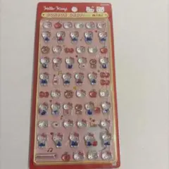 ボンボンドロップシールミニ　赤キティ