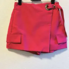 ベルシュカ ピンク ラップショートパンツ キュロット
