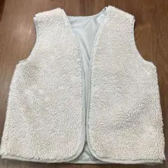 チャオパニックティピー　ホワイトボアベスト 140cm