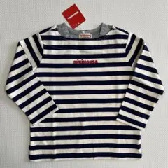 [新品] 最終お値下げ⭐️ミキハウス 長袖Tシャツ 紺色90cm