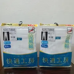 5-160　GUNZE 快適工房 半ズボン下（前あき）LLサイズ 2枚セット