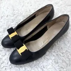 サルヴァトーレフェラガモ　ヴァラ　リボン　パンプス　5 1/2