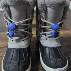 G.THAWKINS キッズ スノーブーツ グレー ブラック