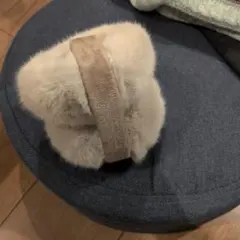 クリーム色ファーイヤーマフ　福袋