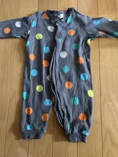 水玉模様ロンパース