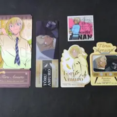 【匿名配送】名探偵コナン　安室透　バーボン　キャラクターグッズ５点セット