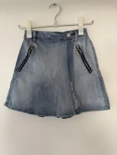 値下げ！デニムスカート　キュロット　ポケット付き
