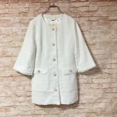 レディー Rady ジャケット ノーカラー アウター ツイード ラメ Fのサムネイル