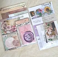 紙もの　コラージュ素材150枚　おすそわけセット《79》