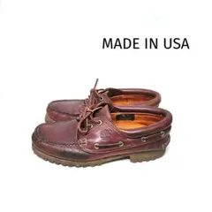 雰囲気◎希少 USA製 Timberland 3EYE バーガンディ アメリカ製のサムネイル