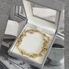 【箱付き】【極美品】 CDロゴ ブレスレットゴールドDior Paris 358