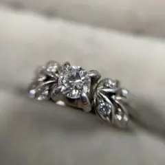 pt900 ダイヤ リング 一粒 16号 5.2g 0.5ct相当 | Mercari