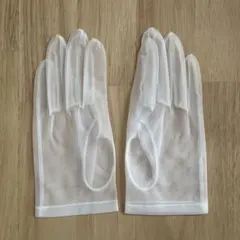 ホワイトシフォン ウェディンググローブ