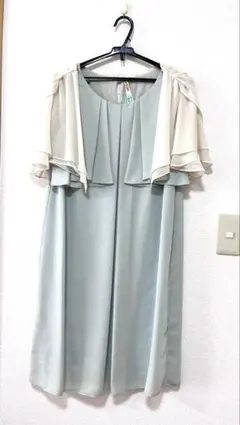 spare jour ライトブルー ドレス × Asakura ベージュボレロのサムネイル