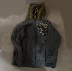 豹柄　ファー　y2k design tops grunge archive