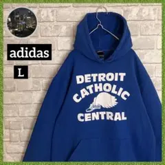 アディダス 裏起毛 デトロイトセントラル カレッジ adidas 袖太スウェット