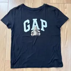GAP ブラック Tシャツ クマのイラスト付き　14-16歳　XXL