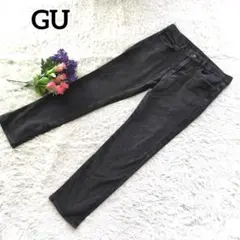 GUジーユー【コットン】ブラックデニムパンツ size32